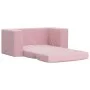 Sofá cama para niños de 2 plazas felpa suave rosa de , Mobiliario para bebés y niños pequeños - Ref: Foro24-357039, Precio: 6...