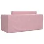 Sofá cama para niños de 2 plazas felpa suave rosa de , Mobiliario para bebés y niños pequeños - Ref: Foro24-357039, Precio: 6...
