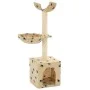 Rascador para gatos poste de sisal 105 cm huellas beige de vidaXL, Mobiliario para gatos - Ref: Foro24-170626, Precio: 31,05 ...