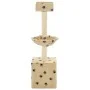 Rascador para gatos poste de sisal 105 cm huellas beige de vidaXL, Mobiliario para gatos - Ref: Foro24-170626, Precio: 31,05 ...