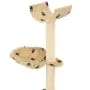 Rascador para gatos poste de sisal 105 cm huellas beige de vidaXL, Mobiliario para gatos - Ref: Foro24-170626, Precio: 31,05 ...