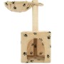 Rascador para gatos poste de sisal 105 cm huellas beige de vidaXL, Mobiliario para gatos - Ref: Foro24-170626, Precio: 35,11 ...