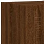 Muebles TV pared con LED 6 pzas madera ingeniería marrón roble de , Muebles TV - Ref: Foro24-3216838, Precio: 226,91 €, Descu...