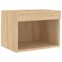 Muebles TV pared con LED 8 pzas madera ingeniería roble Sonoma de , Muebles TV - Ref: Foro24-3216670, Precio: 211,40 €, Descu...