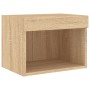 Muebles TV pared con LED 8 pzas madera ingeniería roble Sonoma de , Muebles TV - Ref: Foro24-3216670, Precio: 214,39 €, Descu...