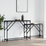 Mesas consolas apilables 2 unidades madera de ingeniería negro de , Mesas auxiliares - Ref: Foro24-837802, Precio: 47,75 €, D...