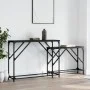 Mesas consolas apilables 2 unidades madera de ingeniería negro de , Mesas auxiliares - Ref: Foro24-837802, Precio: 47,34 €, D...