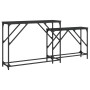 Mesas consolas apilables 2 unidades madera de ingeniería negro de , Mesas auxiliares - Ref: Foro24-837802, Precio: 47,75 €, D...