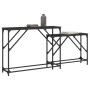Mesas consolas apilables 2 unidades madera de ingeniería negro de , Mesas auxiliares - Ref: Foro24-837802, Precio: 47,75 €, D...