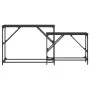 Mesas consolas apilables 2 unidades madera de ingeniería negro de , Mesas auxiliares - Ref: Foro24-837802, Precio: 47,34 €, D...