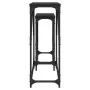 Mesas consolas apilables 2 unidades madera de ingeniería negro de , Mesas auxiliares - Ref: Foro24-837802, Precio: 47,34 €, D...