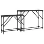 Mesas consolas apilables 2 unidades madera de ingeniería negro de , Mesas auxiliares - Ref: Foro24-837802, Precio: 47,34 €, D...