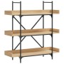 Librería 3 estantes madera ingeniería roble 100x33x108,5 cm de , Librerías y estanterías - Ref: Foro24-837688, Precio: 64,82 ...