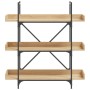 Librería 3 estantes madera ingeniería roble 100x33x108,5 cm de , Librerías y estanterías - Ref: Foro24-837688, Precio: 64,82 ...