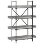 Librería de 4 estantes madera gris Sonoma 100x33x145,5 cm de , Librerías y estanterías - Ref: Foro24-837695, Precio: 84,76 €,...