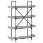 Librería de 4 estantes madera gris Sonoma 100x33x145,5 cm de , Librerías y estanterías - Ref: Foro24-837695, Precio: 84,76 €,...
