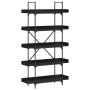 Librería 5 estantes madera de ingeniería negro 100x33x180,5 cm de , Librerías y estanterías - Ref: Foro24-837697, Precio: 74,...