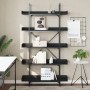 Librería 5 estantes madera de ingeniería negro 100x33x180,5 cm de , Librerías y estanterías - Ref: Foro24-837697, Precio: 74,...