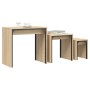 Mesas de centro apilables 3 pzas madera ingeniería roble Sonoma de , Mesas de centro - Ref: Foro24-837823, Precio: 47,47 €, D...