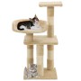 Rascador para gatos con postes de sisal 65 cm beige de vidaXL, Mobiliario para gatos - Ref: Foro24-170609, Precio: 38,77 €, D...