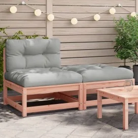 Gartensofa ohne Armlehnen mit Kissen und Fußstütze von , Modulare Sofas für den Außenbereich - Ref: Foro24-838131, Preis: 128...