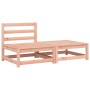 Sofá de jardín sin reposabrazos con cojines y reposapiés de , Sofás modulares de exterior - Ref: Foro24-838131, Precio: 131,8...