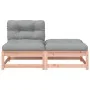 Garden sofa without armrests with cushions and footrest by , Modular outdoor sofas - Ref: Foro24-838131, Price: 128,64 €, Dis...