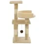 Rascador para gatos con postes de sisal 65 cm beige de vidaXL, Mobiliario para gatos - Ref: Foro24-170609, Precio: 38,01 €, D...