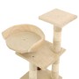Rascador para gatos con postes de sisal 65 cm beige de vidaXL, Mobiliario para gatos - Ref: Foro24-170609, Precio: 38,77 €, D...