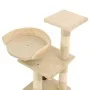 Rascador para gatos con postes de sisal 65 cm beige de vidaXL, Mobiliario para gatos - Ref: Foro24-170609, Precio: 38,01 €, D...