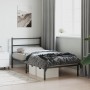 Estructura de cama con cabecero metal negro 100x190 cm de , Camas y somieres - Ref: Foro24-355359, Precio: 61,38 €, Descuento: %