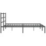 Estructura de cama con cabecero metal negro 193x203 cm de , Camas y somieres - Ref: Foro24-355371, Precio: 104,17 €, Descuent...