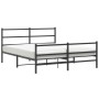 Estructura de cama con cabecero y estribo metal negro 160x200cm de , Camas y somieres - Ref: Foro24-355386, Precio: 108,85 €,...