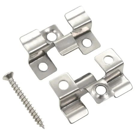 100 pcs platform clips and 200 stainless steel screws by vidaXL, Floors and carpets - Ref: Foro24-45063, Price: 34,64 €, Disc...