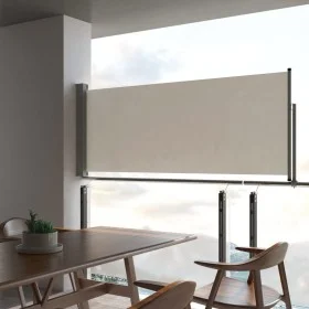 Retractable side awning for patio 100x300 cm cream by vidaXL, Umbrellas - Ref: Foro24-45185, Price: 64,08 €, Discount: %