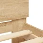 Cama con cabecero madera de ingeniería roble Sonoma 90x190 cm de , Camas y somieres - Ref: Foro24-838654, Precio: 92,47 €, De...