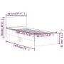 Cama con cabecero madera de ingeniería roble Sonoma 90x190 cm de , Camas y somieres - Ref: Foro24-838654, Precio: 92,47 €, De...
