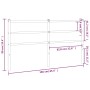 Cabecero de metal blanco 160 cm de , Cabeceros y pies de cama - Ref: Foro24-355449, Precio: 28,31 €, Descuento: %