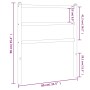 Cabecero de metal blanco 75 cm de , Cabeceros y pies de cama - Ref: Foro24-355440, Precio: 19,69 €, Descuento: %