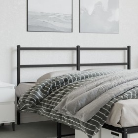 Cabecero de metal negro 160 cm de , Cabeceros y pies de cama - Ref: Foro24-355400, Precio: 30,43 €, Descuento: %