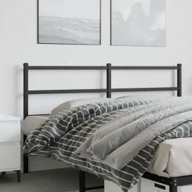 Cabecero de metal negro 160 cm de , Cabeceros y pies de cama - Ref: Foro24-355400, Precio: 29,98 €, Descuento: %