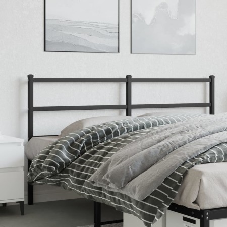 Cabecero de metal negro 160 cm de , Cabeceros y pies de cama - Ref: Foro24-355400, Precio: 30,43 €, Descuento: %