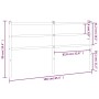 Cabecero de metal negro 160 cm de , Cabeceros y pies de cama - Ref: Foro24-355400, Precio: 30,43 €, Descuento: %