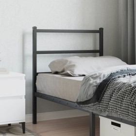 Cabecero de metal negro 80 cm de , Cabeceros y pies de cama - Ref: Foro24-355392, Precio: 19,69 €, Descuento: %