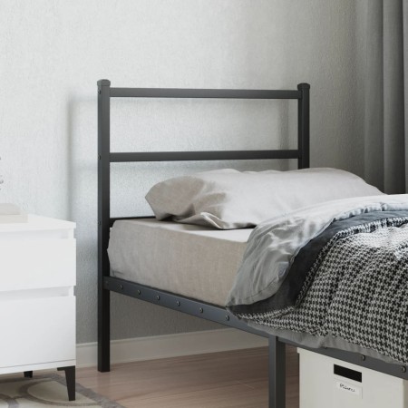 Cabecero de metal negro 80 cm de , Cabeceros y pies de cama - Ref: Foro24-355392, Precio: 19,69 €, Descuento: %