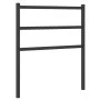Black metal headboard 80 cm by , Headboards and footboards - Ref: Foro24-355392, Price: 19,43 €, Discount: %
