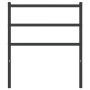 Cabecero de metal negro 80 cm de , Cabeceros y pies de cama - Ref: Foro24-355392, Precio: 19,69 €, Descuento: %