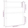 Black metal headboard 80 cm by , Headboards and footboards - Ref: Foro24-355392, Price: 19,43 €, Discount: %