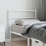 Cabecero de metal blanco 90 cm de , Cabeceros y pies de cama - Ref: Foro24-355442, Precio: 21,76 €, Descuento: %