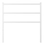 Cabecero de metal blanco 90 cm de , Cabeceros y pies de cama - Ref: Foro24-355442, Precio: 21,76 €, Descuento: %